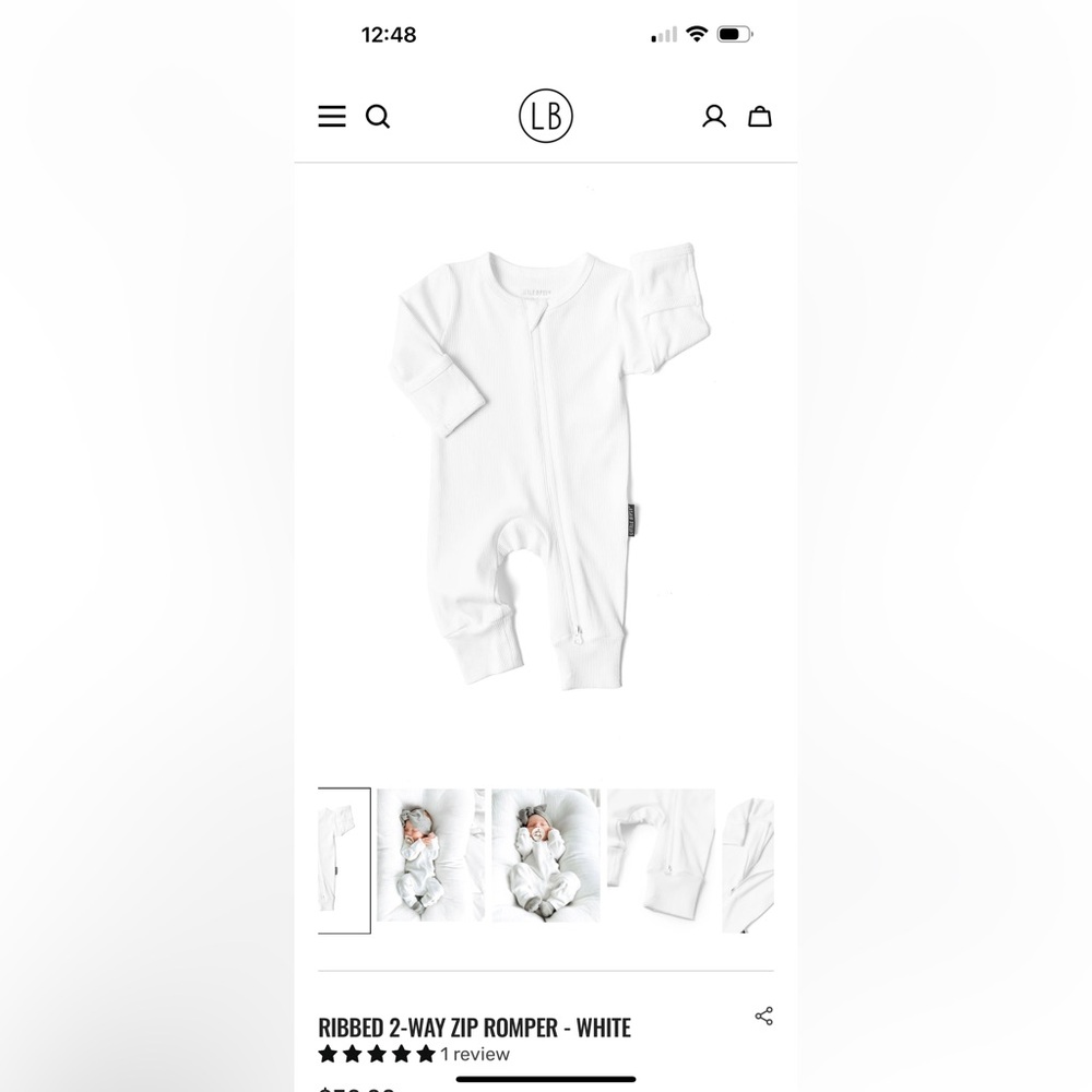 Little Bipsy 2-way zip romper.